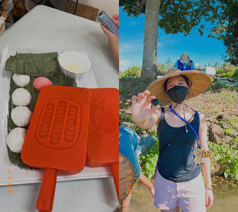 夜宿海生館限定套裝行程 龍水社區生態旅遊：手作紅龜粿體驗、摸黃金蜆